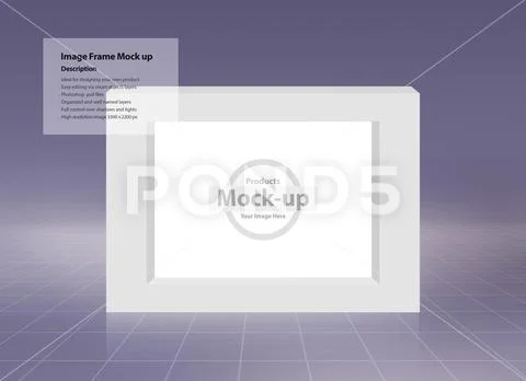 Image frame mock up, PSD Template