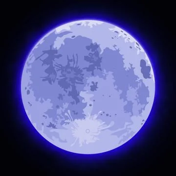 Image of the full moon Illustrazione stock
