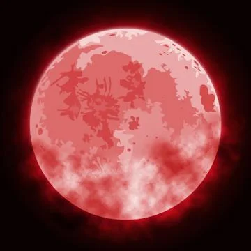 Image of the full moon Stock Illustration