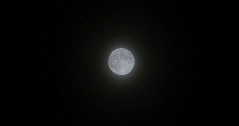Image of full moon on misty night. Stock Footage 226251221