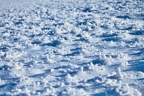 Image full of snow with shadows Stock Photos