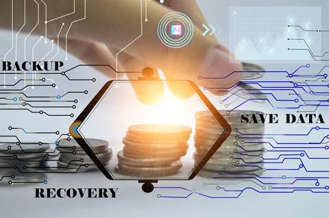 Image of future finances artificial intelligence will take control of the fin Stock Photos
