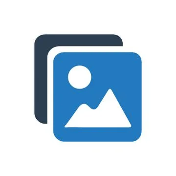 Image Gallery Icon Illustrazione stock