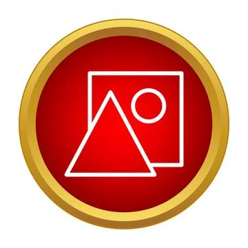Image gallery selecting icon digital interface symbol Stock Illustration