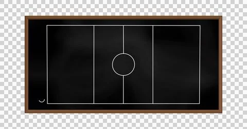Image of game plan on blackboard 스톡 일러스트