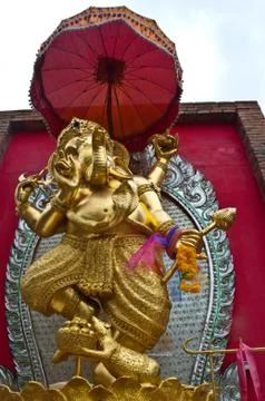 Image of ganesh statue standing Stock Photos