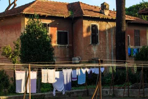 Image of Garbatella in Rome. to mark the centenary of his birth Fotos de archivo