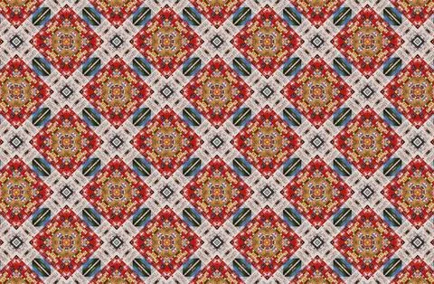 Image of geometric seamless pattern. Kaleidoscopic background Stock Illustration