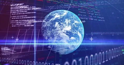 Image of global business 4k Stock Illustration