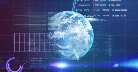 Image of global business 4k Stock Illustration