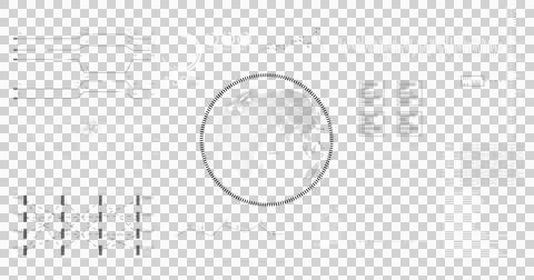 Image of globe and financial data processing over black and white background Stockillustratie