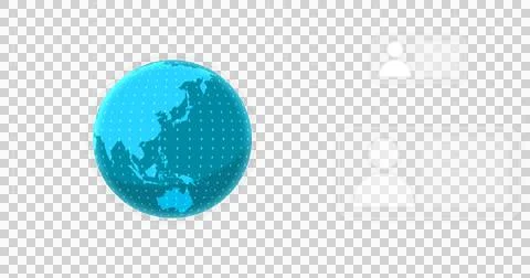 Image of globe, binary coding and data processing over transparent background Stock Illustration