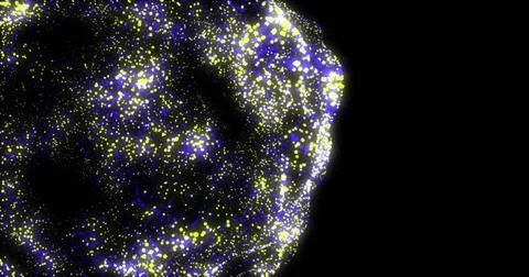 Image of globe of connections and data processing over black background Stock Photos