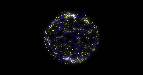 Image of globe of connections and data processing over black background Stockfoto's