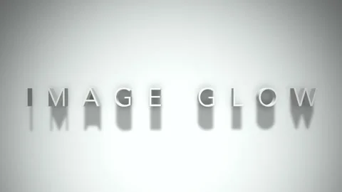 Image glow 3D title animation with shadows on a white background Stock Footage 297672999
