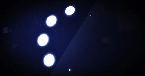 Image of glowing loading circle digital interface 스톡 일러스트