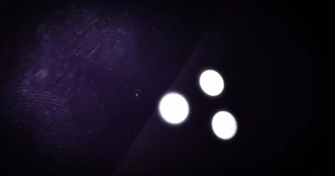 Image of glowing loading circles digital interface Stock Illustration