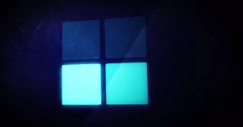 Image of glowing loading squares digital interface 스톡 일러스트