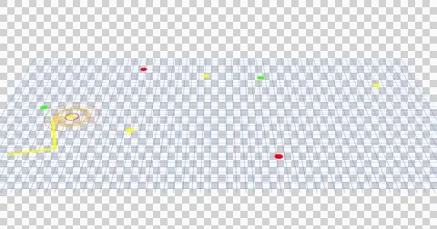 Image of glowing location point moving on city street map over transparent Ilustração Stock