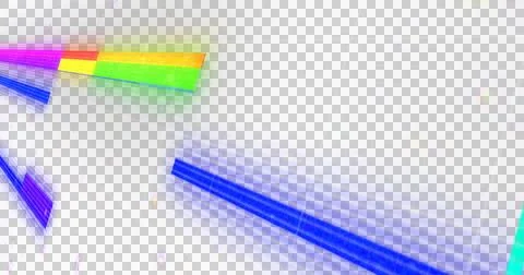 Image of glowing multi coloured scope scanning with light trails and markers on Stock Illustration
