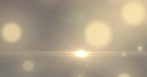 Image of glowing spots of lights over dark background Ilustração Stock