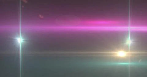 Image of glowing spots of lights over dark background Ilustração Stock