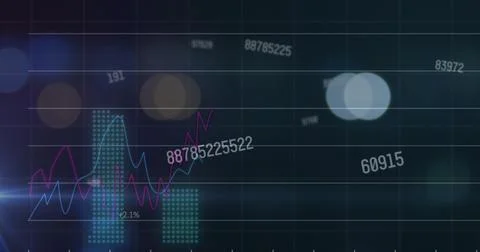 Image of graph and diverse data 写真素材