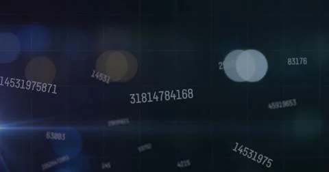 Image of graph and diverse data Foto stock