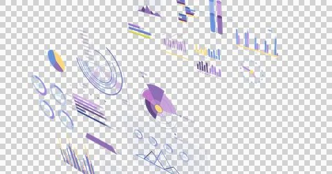 Image of graphs, charts, statistics and data processing over transparent Ilustração Stock