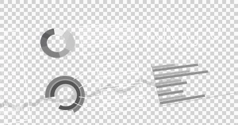Image of graphs, statistics and binary coding processing on transparent Stock Illustration