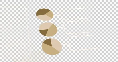 Image of graphs, statistics and financial data processing on transparent Illustrazione stock