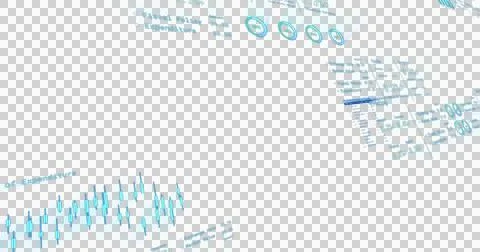 Image of graphs, statistics and financial data processing over transparent 스톡 일러스트