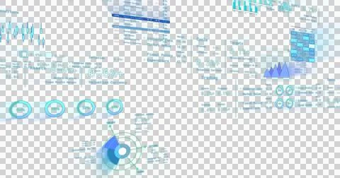 Image of graphs, statistics and financial data processing over transparent Ilustração Stock