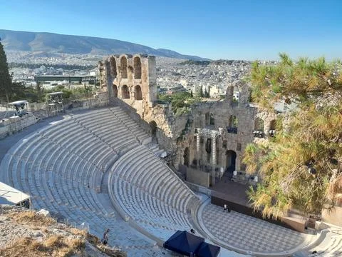 Image of Greek Ampitheatre Stock Photos