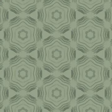 Image of green abstract pattern on square on white background Stock Illustration