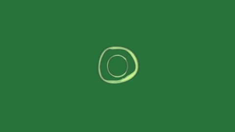 An image of a green background and with the letter o screen on it apple Stock Footage 336855680