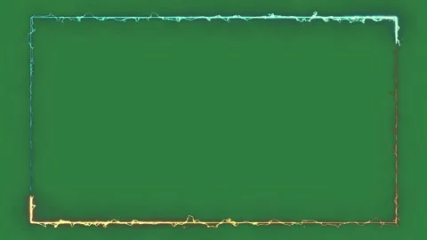 An image of a green background with yellow border and square frame in the Stock Footage 336893406