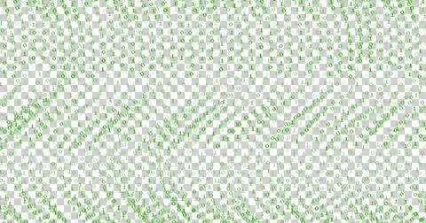 Image of green binary coding data processing over transparent background Stock Illustration
