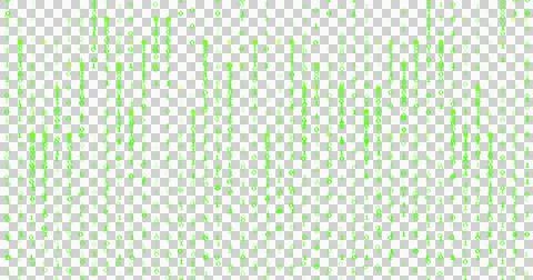 Image of green binary coding data processing over transparent background Stock Illustration