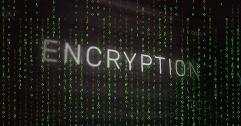 The image is of green binary coding data processing over a transparent Stock Photos