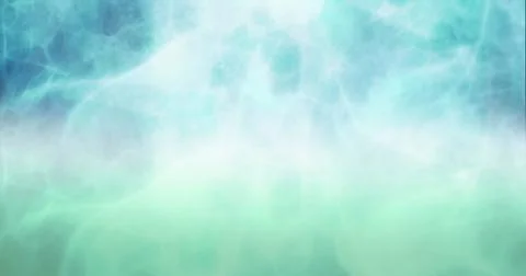 Image of green clouds of smoke moving on seamless loop Foto stock