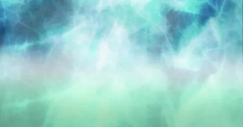 Image of green clouds of smoke moving on seamless loop Foto stock