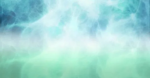 Image of green clouds of smoke moving on seamless loop Foto stock