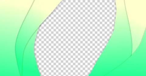 Image of green gradient lines waving in seamless loop on white background Stock Illustration