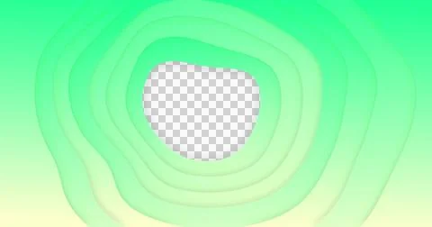 Image of green gradient lines waving in seamless loop on white background Stock Illustration