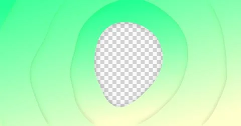 Image of green gradient lines waving in seamless loop on white background Illustrazione stock