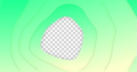 Image of green gradient lines waving in seamless loop on white background Stock Illustration