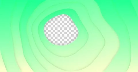 Image of green gradient lines waving in seamless loop on white background Stock Illustration