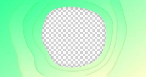 Image of green gradient lines waving in seamless loop on white background Stock Illustration