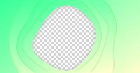 Image of green gradient lines waving in seamless loop on white background Stock Illustration